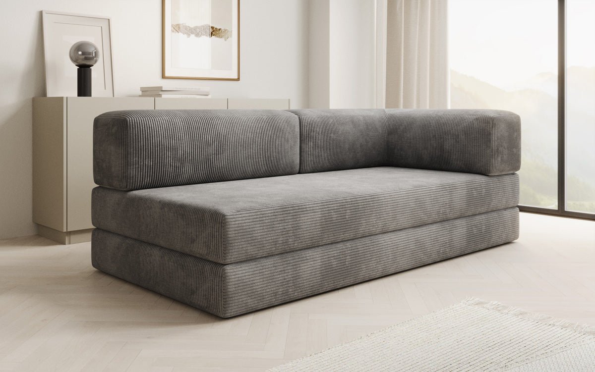 Designbank/Chaise Longue Lazy in Ribstof
