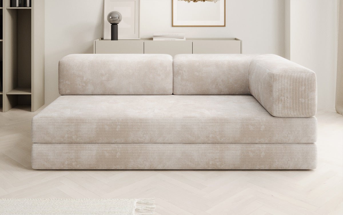 Designbank/Chaise Longue Lazy in Ribstof