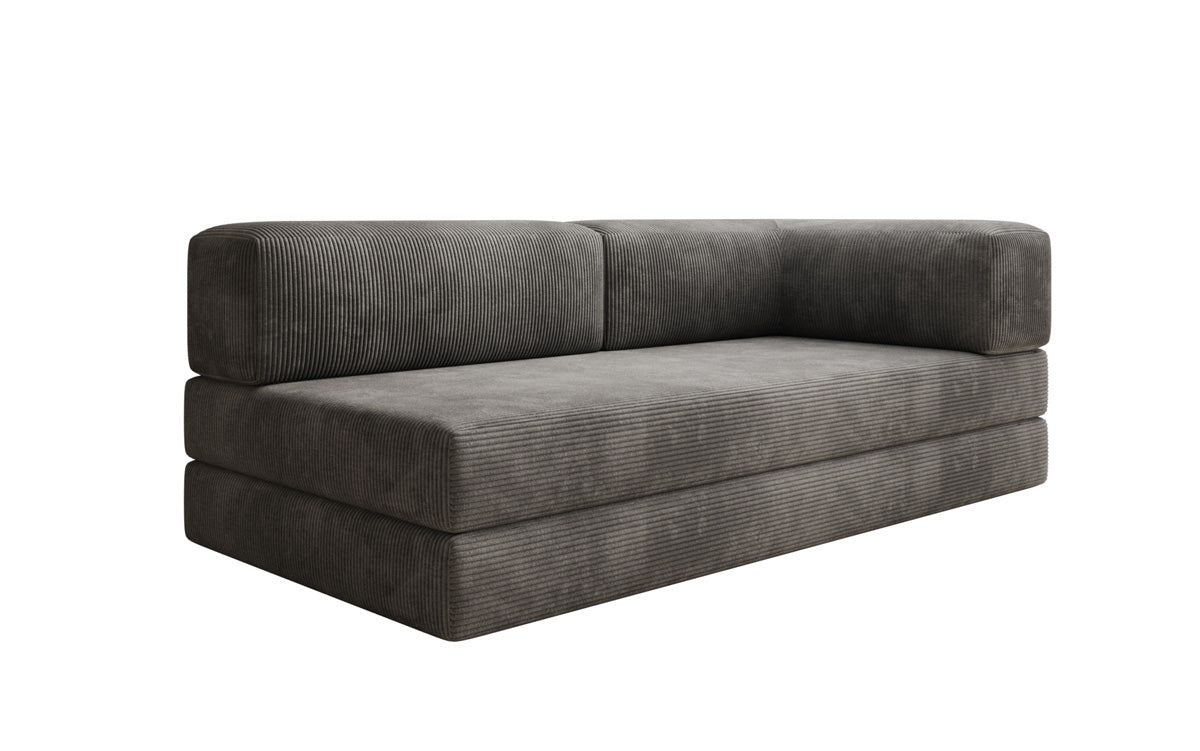 Designbank/Chaise Longue Lazy in Ribstof