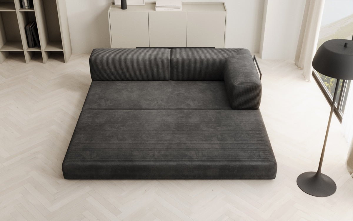 Designbank/Chaise Longue Lazy in Ribstof