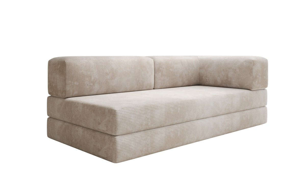 Designbank/Chaise Longue Lazy in Ribstof