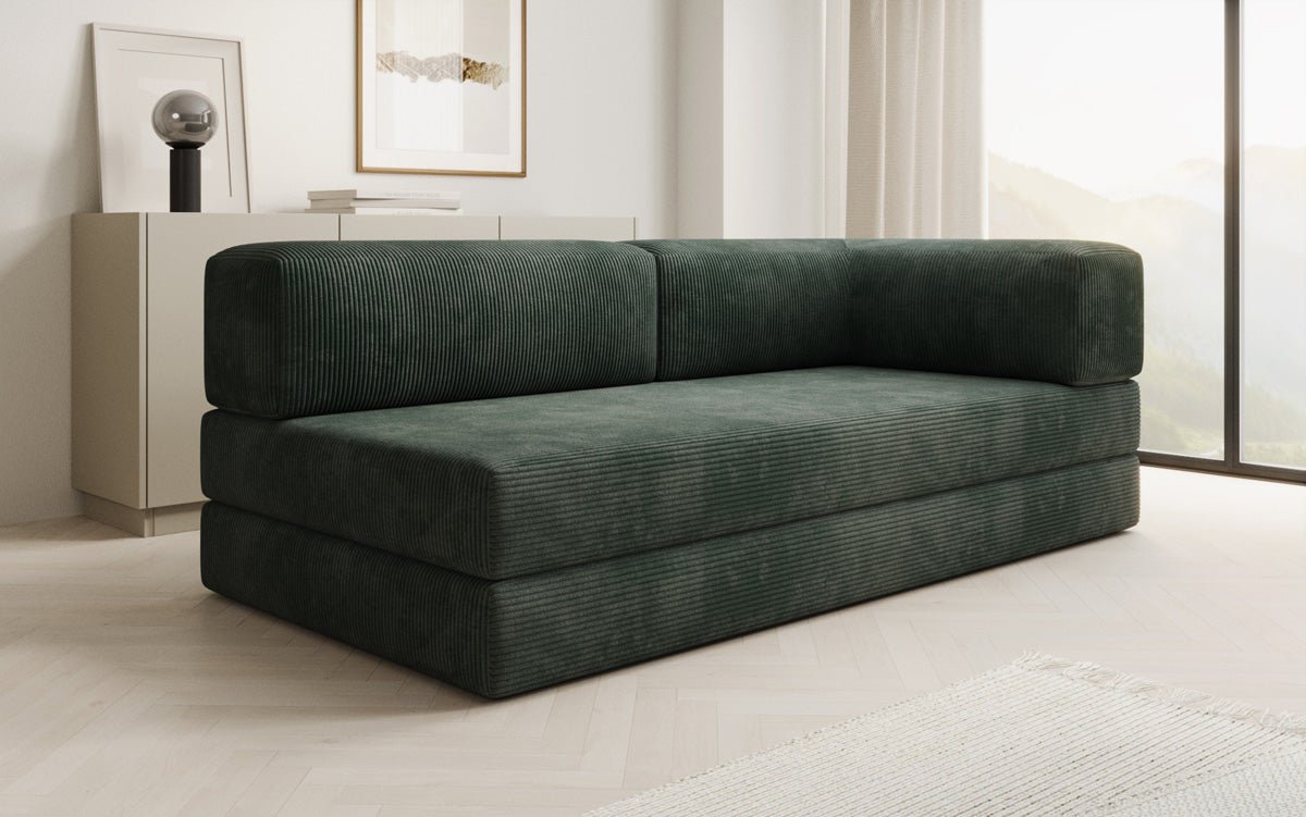 Designbank/Chaise Longue Lazy in Ribstof