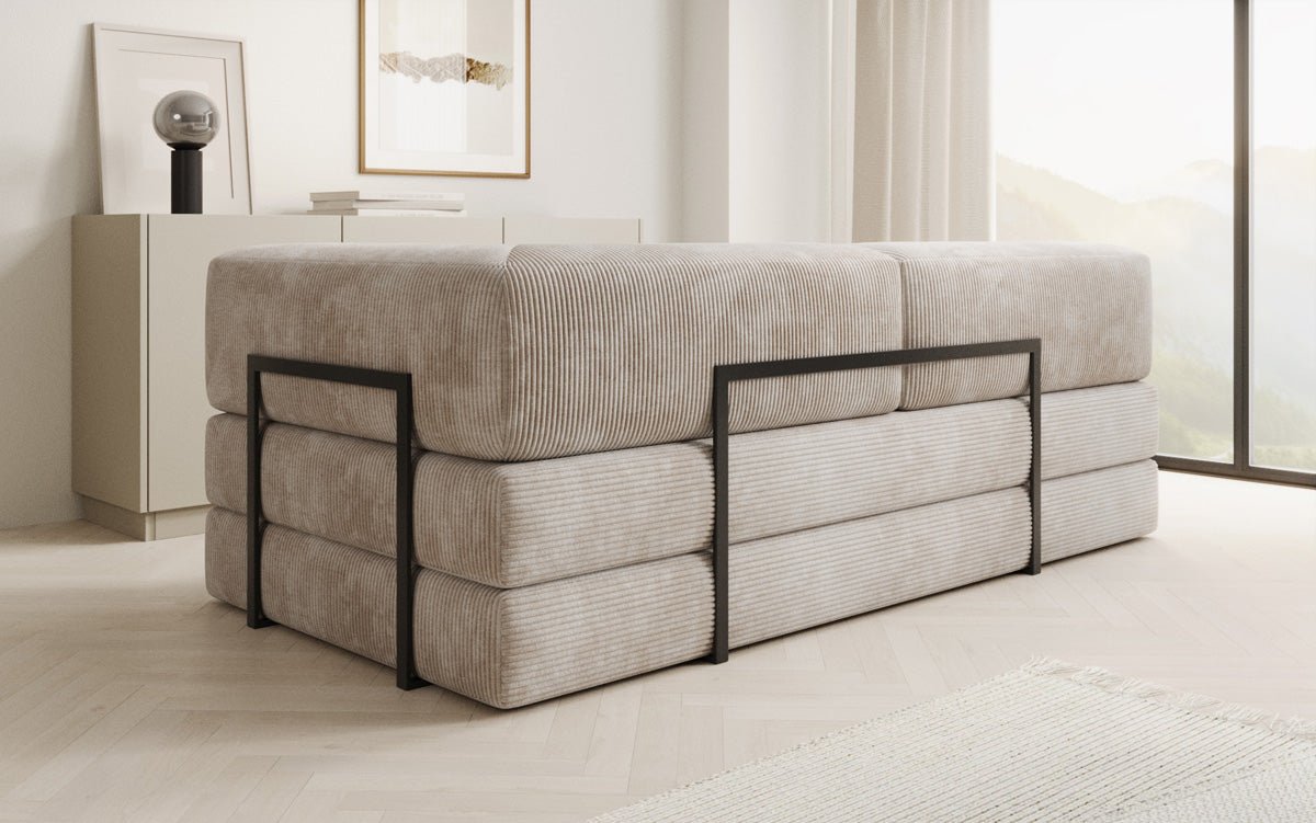 Designbank/Chaise Longue Lazy in Ribstof