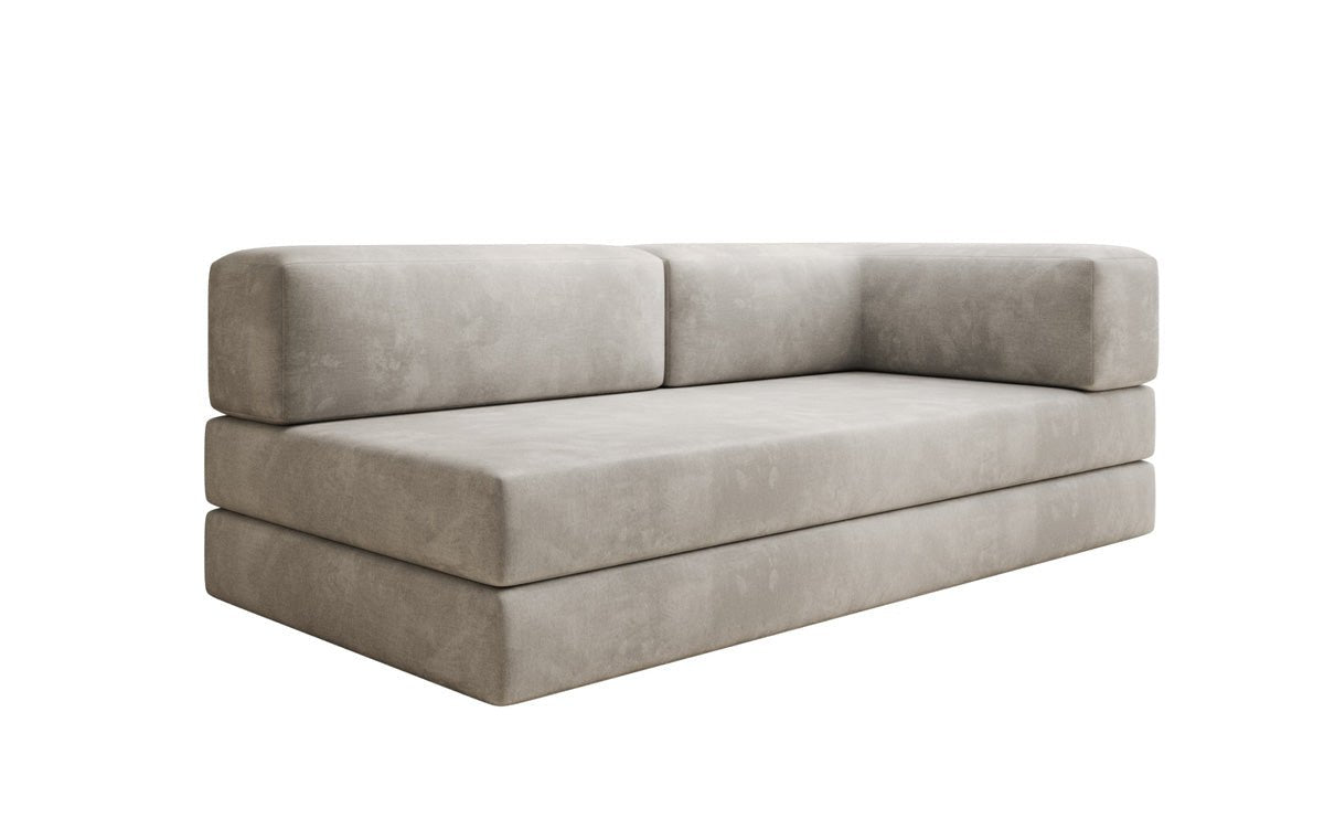Designbank/Chaise Longue Lazy in Fluweel