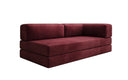 Designer Sofa/Chaise Longue Lazy in Samt