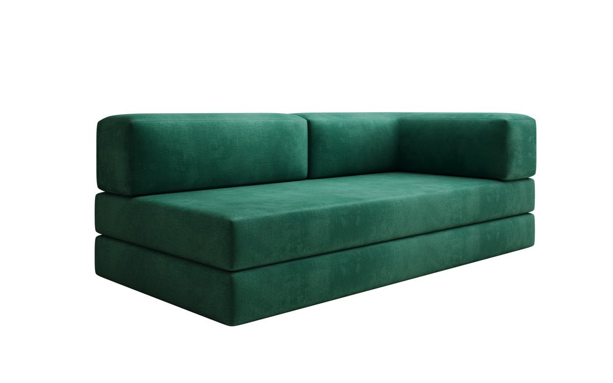 Designbank/Chaise Longue Lazy in Fluweel