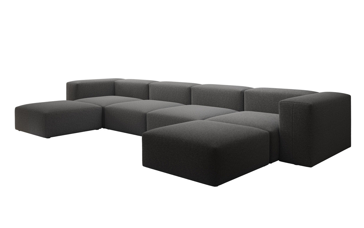 Ontwerper U Sofa Snug in Bouclé