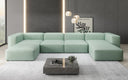 Designer U Bank Snug van echt leer