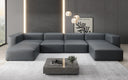 Designer U Bank Snug van echt leer