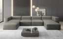 Designer U Bank Snug van echt leer