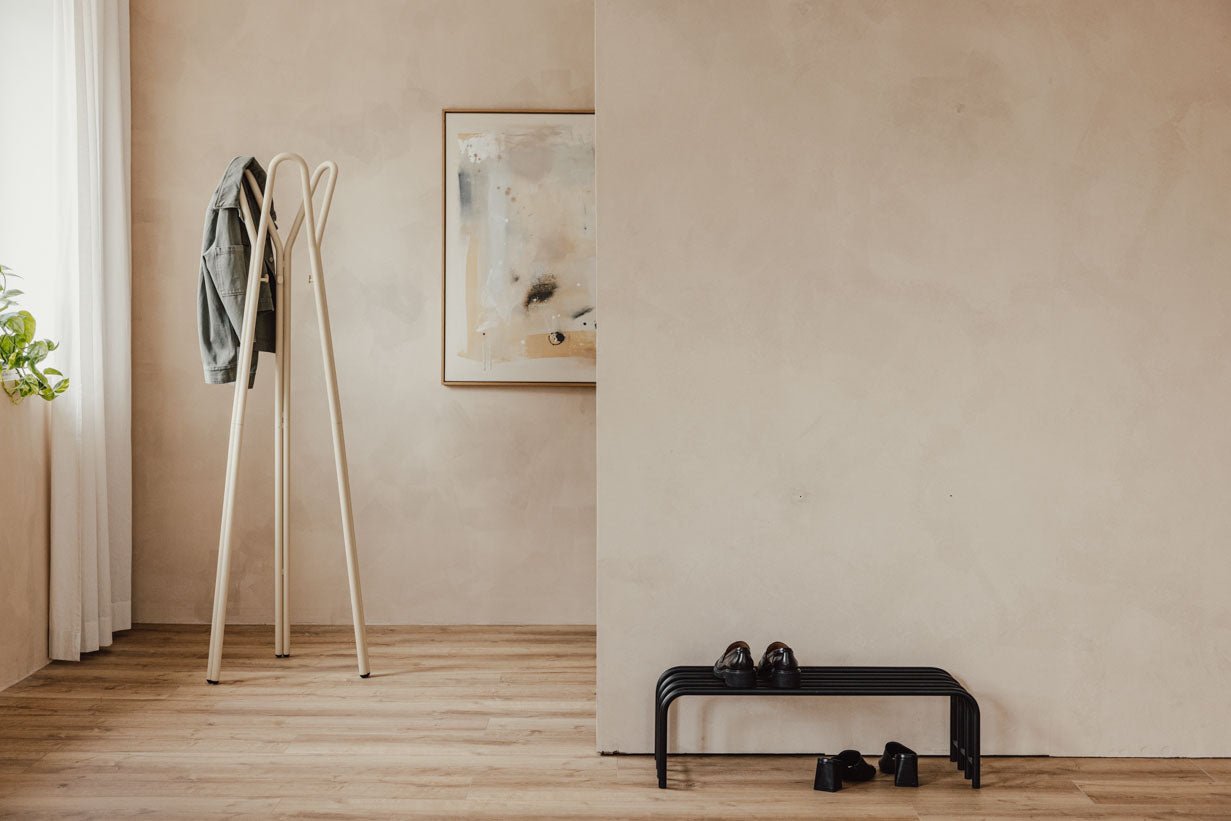 Garderobe Charles – Minimalistische kapstokstandaard van staal