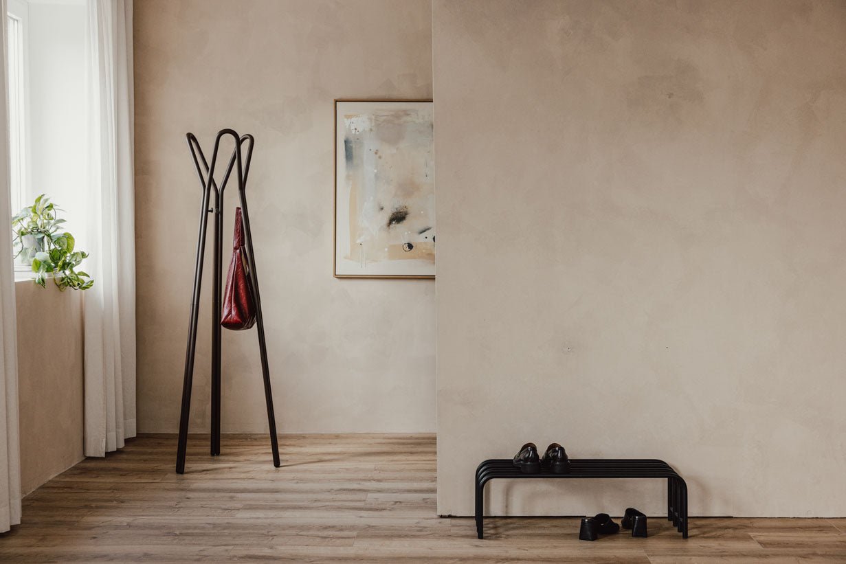 Garderobe Charles – Minimalistische kapstokstandaard van staal