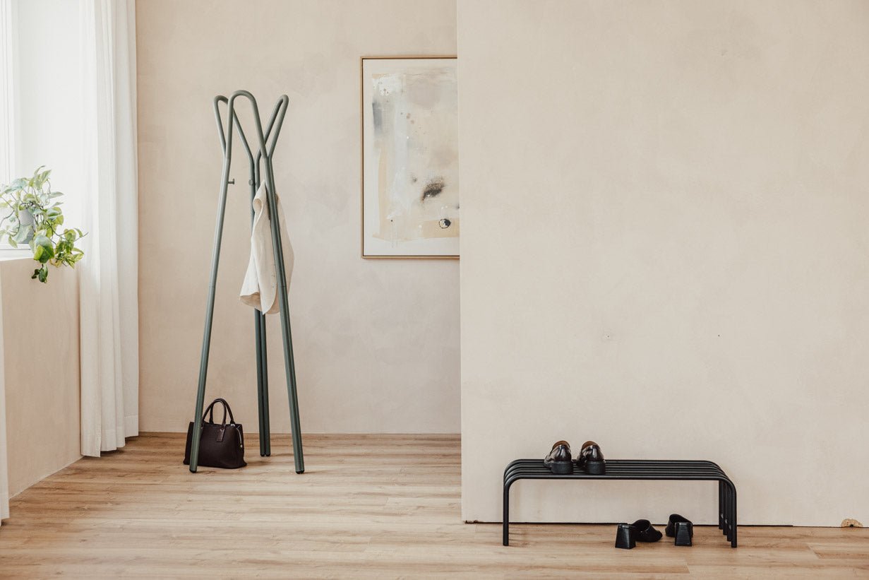 Garderobe Charles – Minimalistische kapstokstandaard van staal