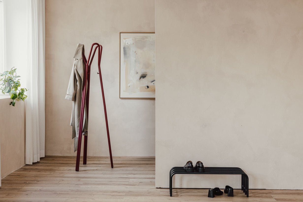 Garderobe Charles – Minimalistische kapstokstandaard van staal