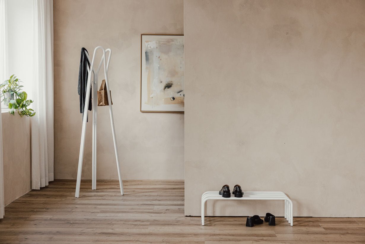 Garderobe Charles – Minimalistische kapstokstandaard van staal