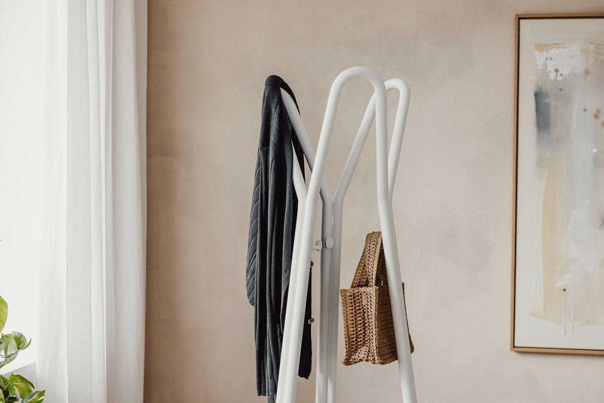 Garderobe Charles – Minimalistische kapstokstandaard van staal