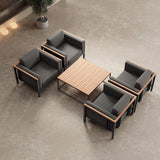 Euphoria – 4 Loungesessel & Tisch aus Aluminium | Aevora™ Kollektion