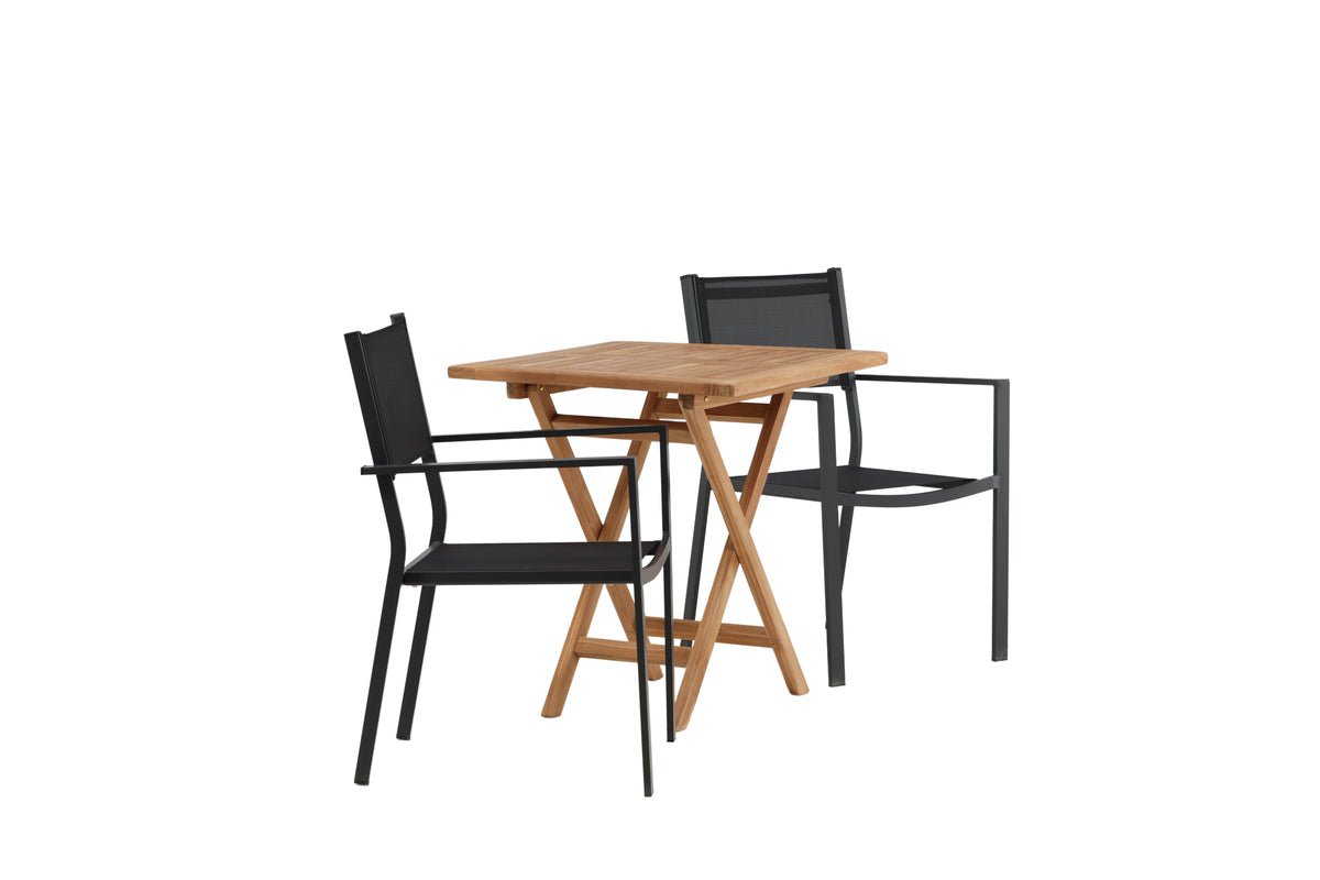 Tuin Cafégroep Irish – 3-delige tuinmeubelset 70x70 cm