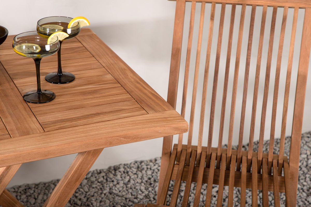 Garten Cafegruppe Americano – 3-teiliges Gartenmöbel-Set aus Teakholz