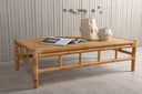 Garten Couchtisch Zypern - Aus Rattan und Bambus in Natur-Optik