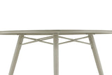 Garten Esstisch Arbor - Ø 120cm aus beigem Aluminium
