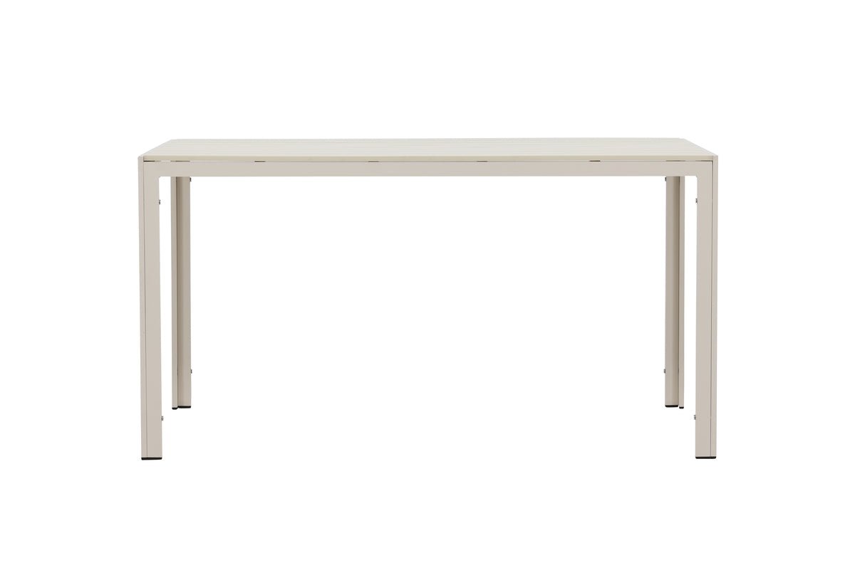 Garten Esstisch Siena - 140x80 cm aus Aluminium und Polywood in Beige oder Schwarz