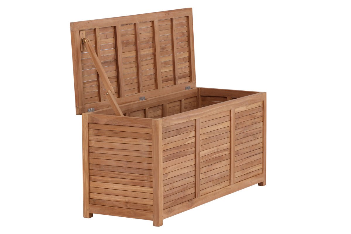 Garten Kissenbox Sorine - 60x130x50 aus Teakholz