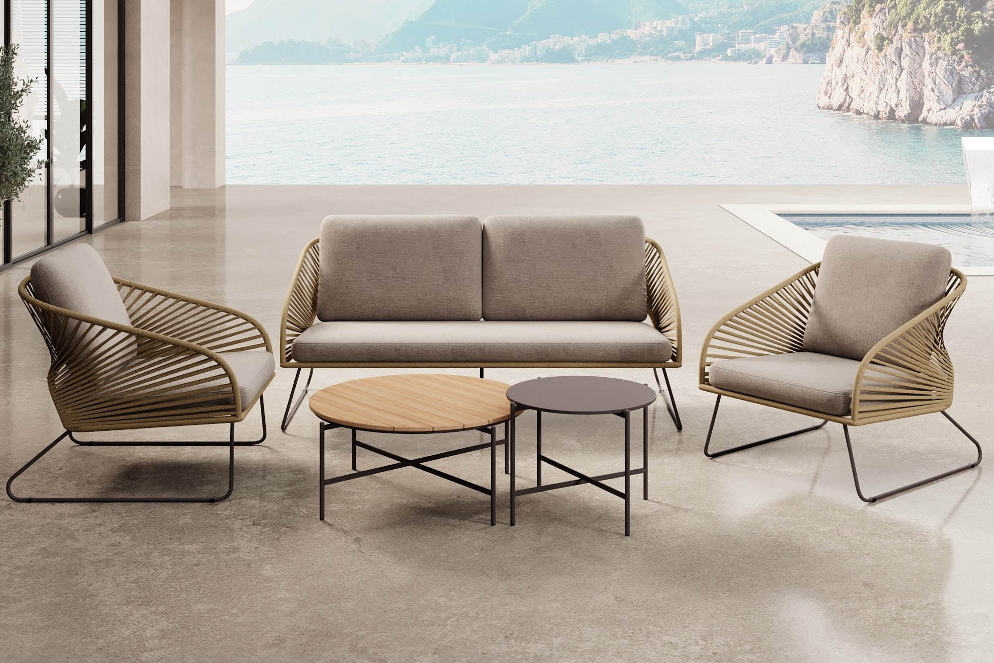 Garten Lounge Set Veleno - Aluminium Gestell