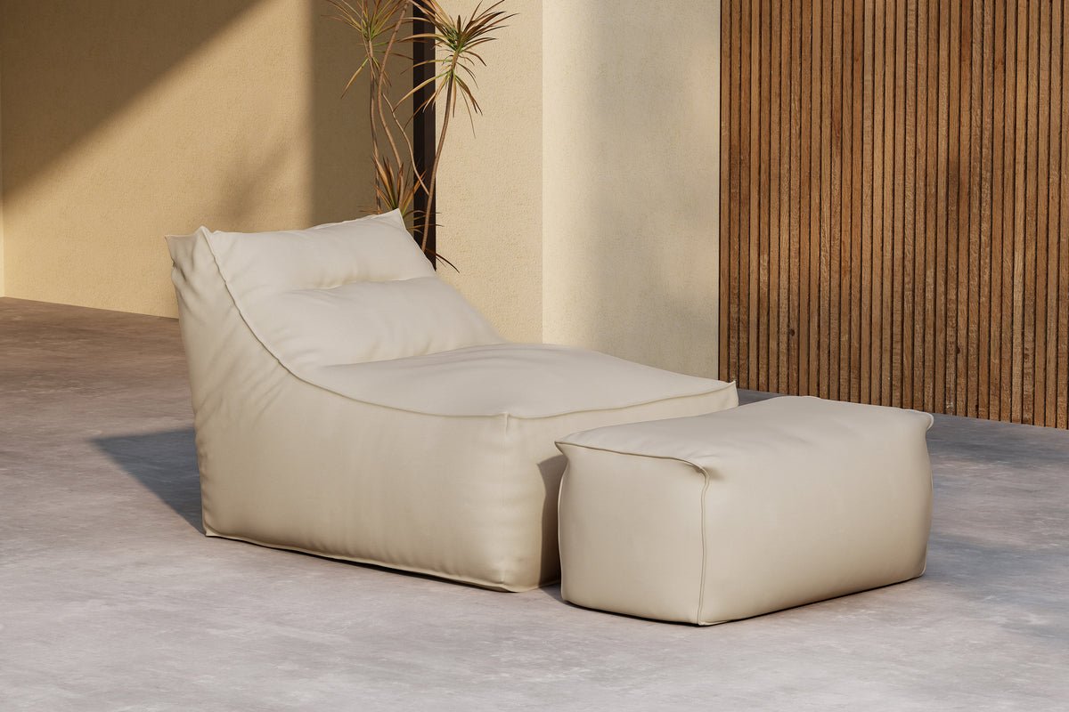 Garten- Loungesessel Hello Kombi - Wahlweise in Weiß/Braun oder Beige