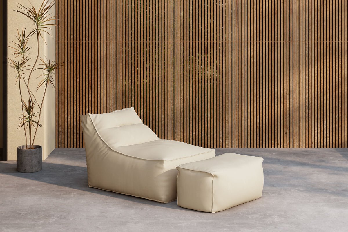 Garten- Loungesessel Hello Kombi - Wahlweise in Weiß/Braun oder Beige