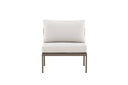 Garten Loungesessel Selva - Outdoor-Sessel mit Aluminium Gestell und zwei Kissen