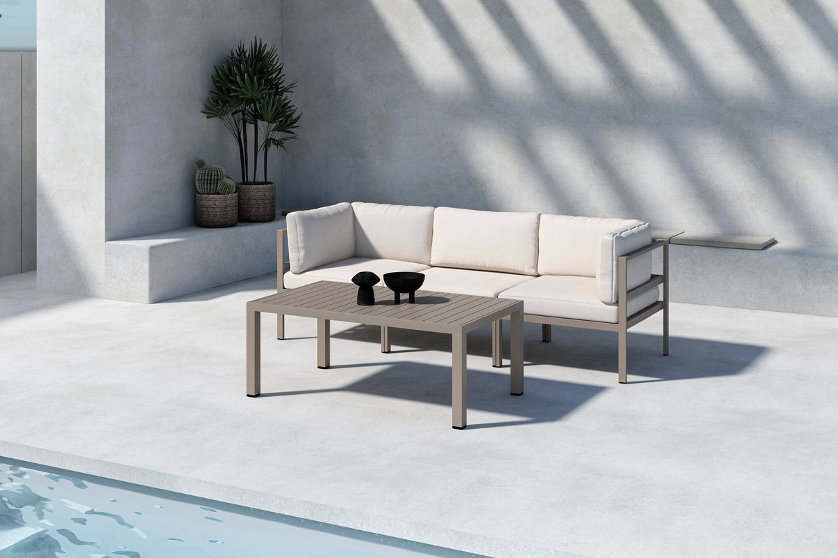 Tuin Loungeset Dorello – 3-zitsbank met salontafel