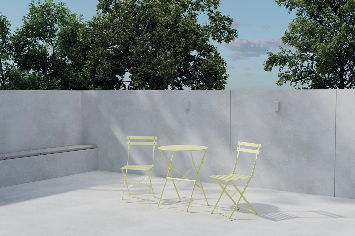 Garten Loungeset Elion – 3-teiliges Set mit rundem Tisch in 3 Farben