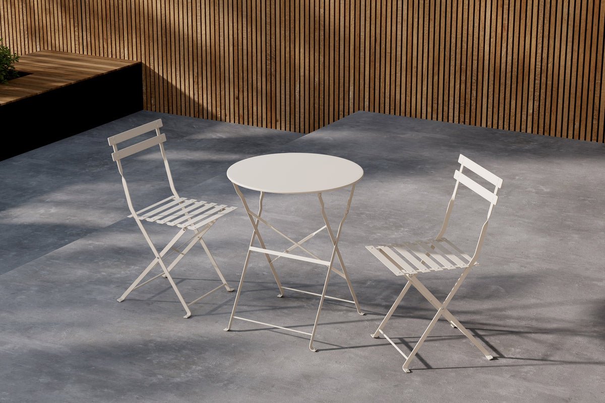 Garten Loungeset Elion – 3-teiliges Set mit rundem Tisch in 3 Farben