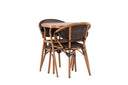 Garten Loungeset Elyon – 3-teiliges Set mit 2 Stühlen & Tisch in Braun