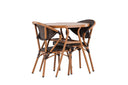 Garten Loungeset Elyon – 3-teiliges Set mit 2 Stühlen & Tisch in Braun