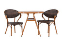 Garten Loungeset Elyon – 3-teiliges Set mit 2 Stühlen & Tisch in Braun