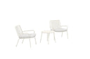 Garten Loungeset Ravo – 3-teiliges Set mit Stühlen & Tisch