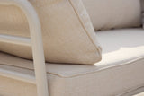 Garten Loungeset Sienna – 3-teiliges Outdoor-Sofa-Set in Beige mit Akazienholz-Tisch