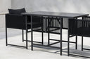 Garten Loungeset Velenzo – 3-teiliges Set mit 2 Stühlen in Schwarz