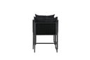 Garten Loungeset Velenzo – 3-teiliges Set mit 2 Stühlen in Schwarz