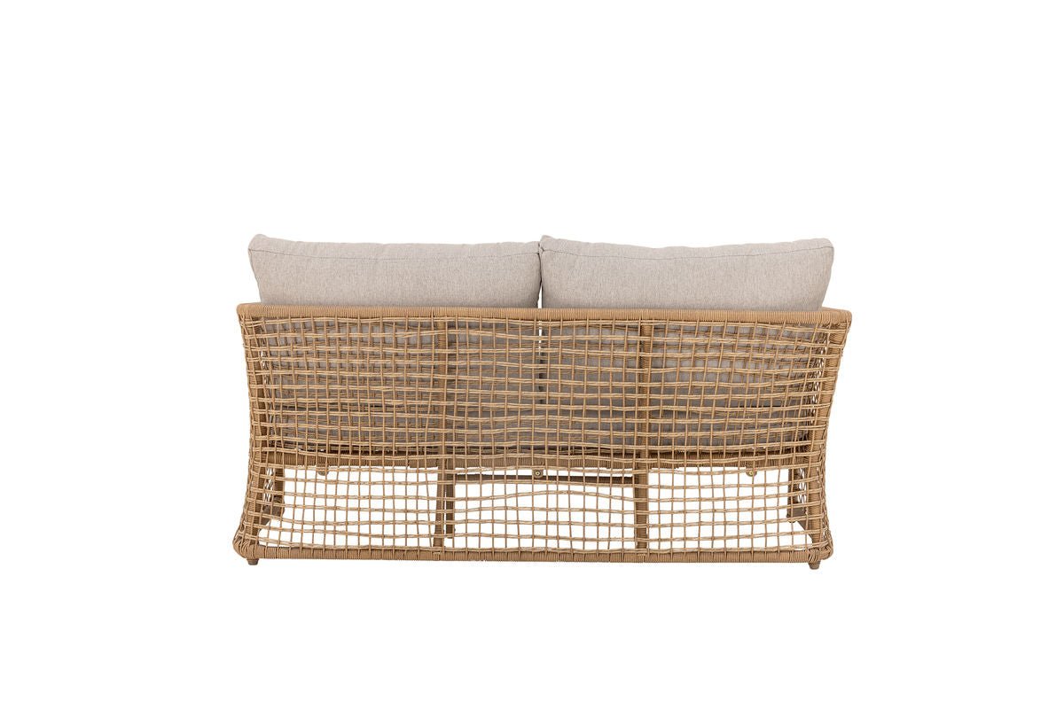 Garten-Sofa Bata – Polyrattan in Natur