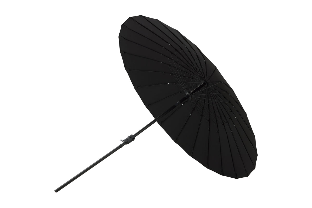 Garten Sonnenschirm Palma – Ø270 cm verfügbar in Weiß, Schwarz, Grau und Blau