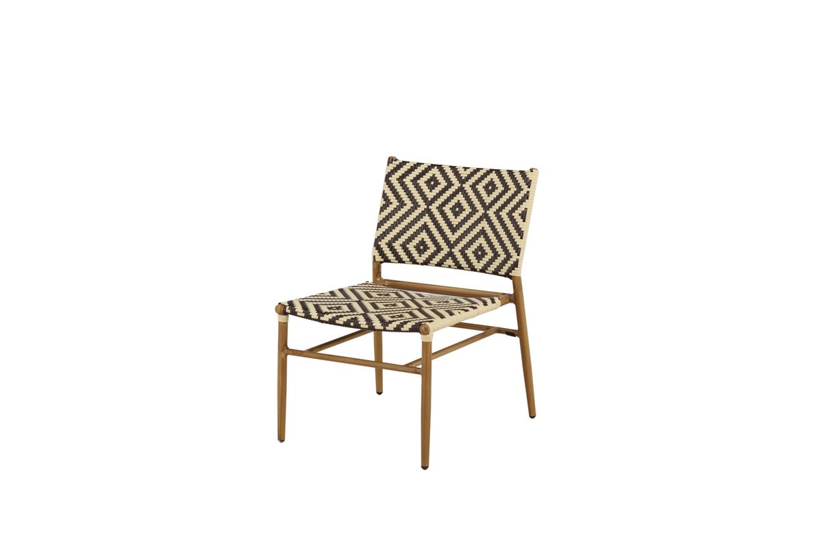 Gartenstuhl Carla - aus Rattan in Beige und Brauntönen