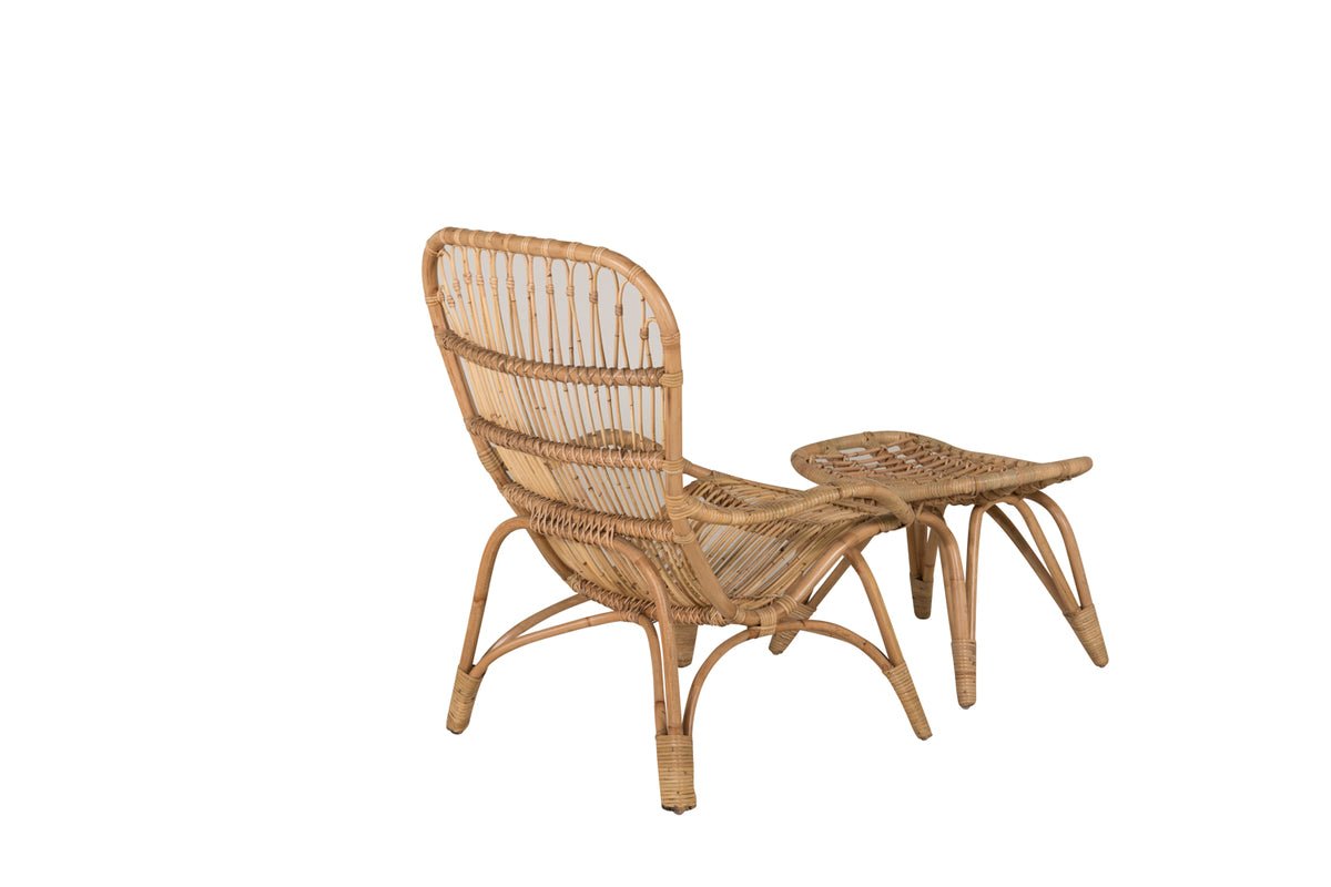 Gartenstuhl Elena - aus Rattan in Holzoptik