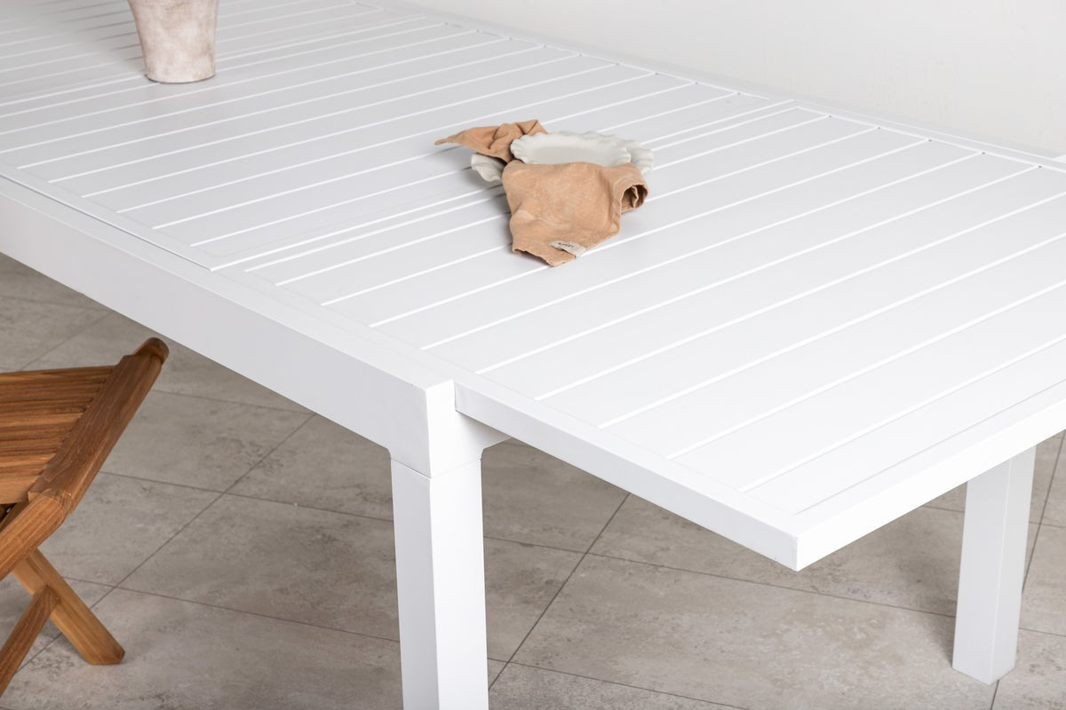 Gartentisch Nohani - ausziehbarer Esstisch gefertigt aus robustem Aluminium