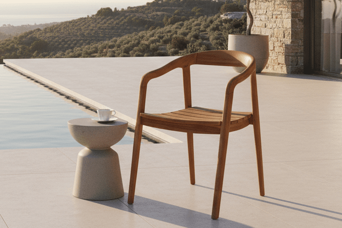 Set van 2 - Tuinstoel Bali van teakhout