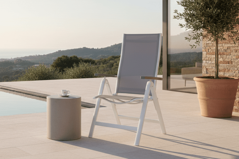 2-delige set - Tuinstoel Montenegro van Textilene/Aluminium