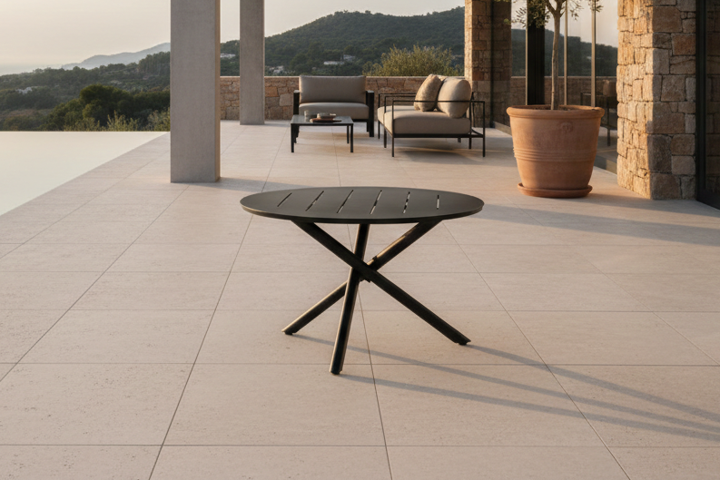 Tuin tafel Kamea - rond, stijlvol en tijdloos