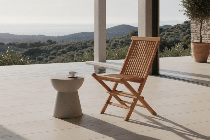 2er Set - Tuinstoel Voler van teakhout